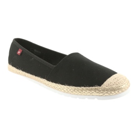 Big star ballerinas espadrilles 274727 svart gul 1