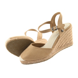 Big Star sandaler espadrilles 274A169 C.beż brun 5