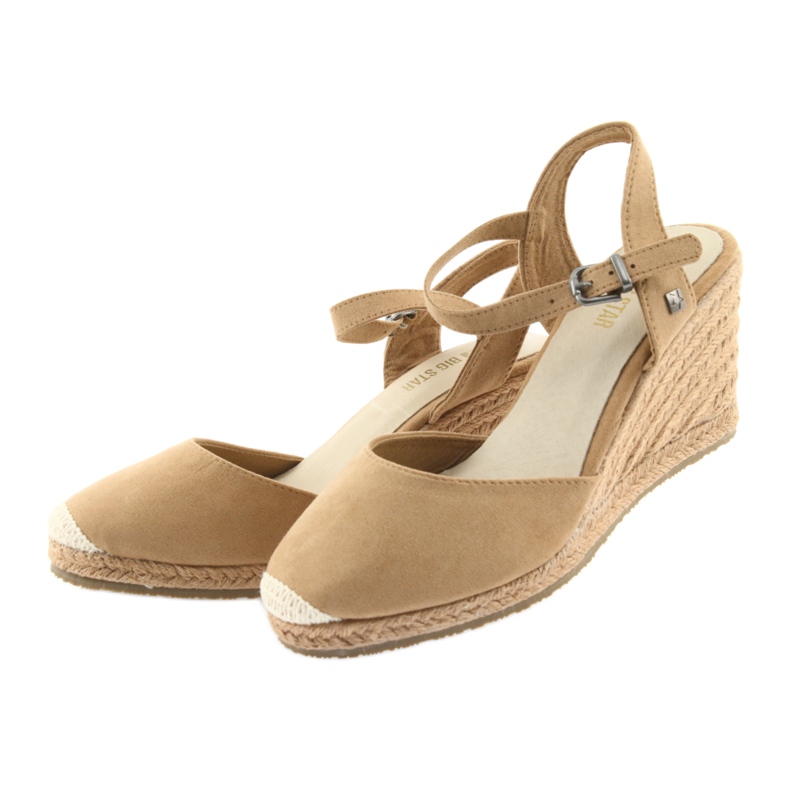 Big Star sandaler espadrilles 274A169 C.beż brun 3