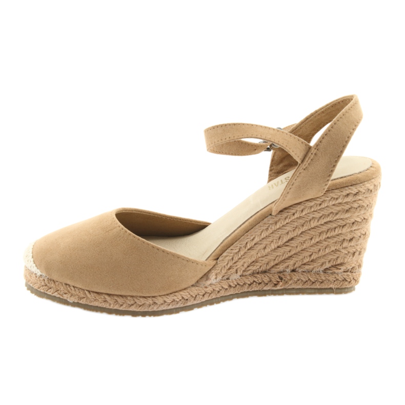 Big Star sandaler espadrilles 274A169 C.beż brun 2