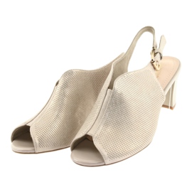 Sandaler på Sergio Leone 800 -stolpen beige gyllene 3