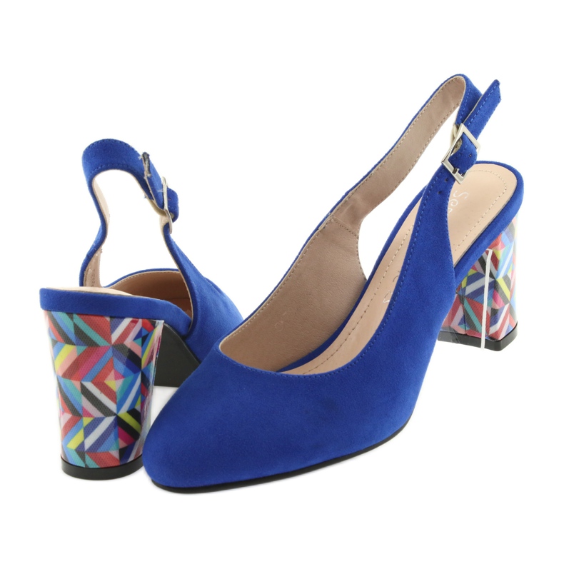 Sandaler på stolpen Sergio Leone 788 indigo mic blå 4