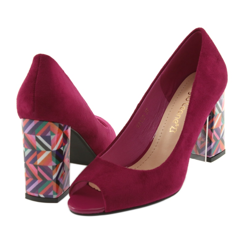 Mocka pumpar Sergio Leone 133 fuchsia rosa 4
