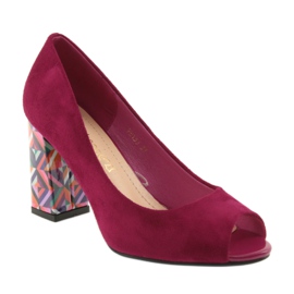 Mocka pumpar Sergio Leone 133 fuchsia rosa 1