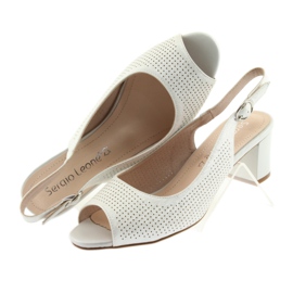 Sandaler på stolpen av Sergio Leone 794 silver grå 5