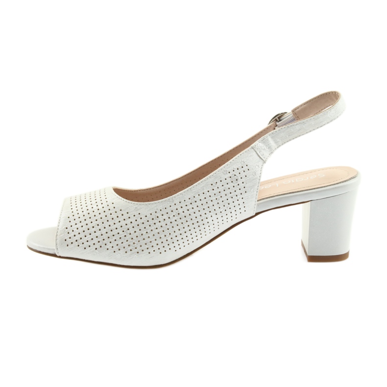 Sandaler på stolpen av Sergio Leone 794 silver grå 2