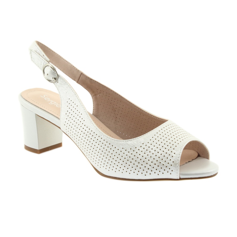 Sandaler på stolpen av Sergio Leone 794 silver grå 1