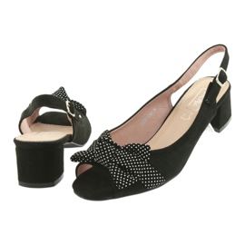 Bow Sandals Filippo 788 svart / prickar vit 4