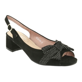 Bow Sandals Filippo 788 svart / prickar vit 1