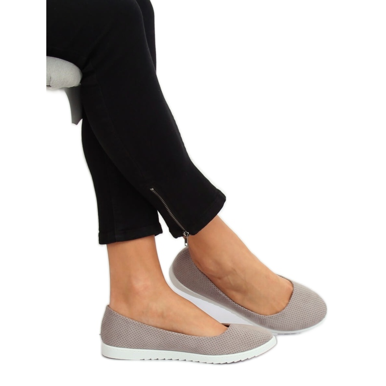 Grå ballerina för kvinnor 7845-P Grå 2