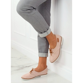 Dam beige och rosa loafers 6907-BL Rosa 1