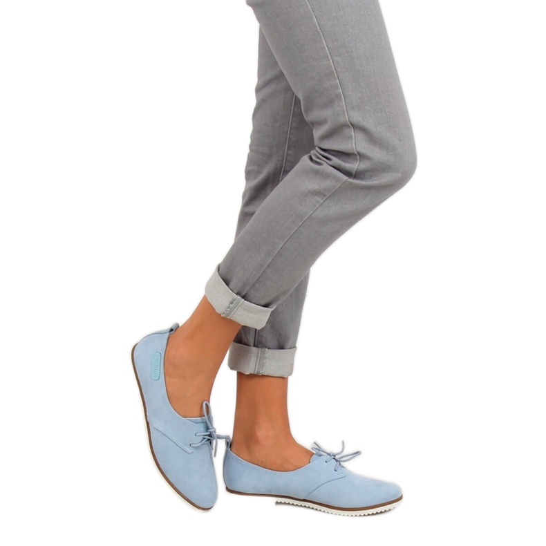 Blå Kvinnors blå loafers 6907-BL Blå 2