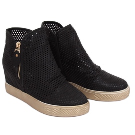 Svarta openwork-sneakers KL-261 Svart 1