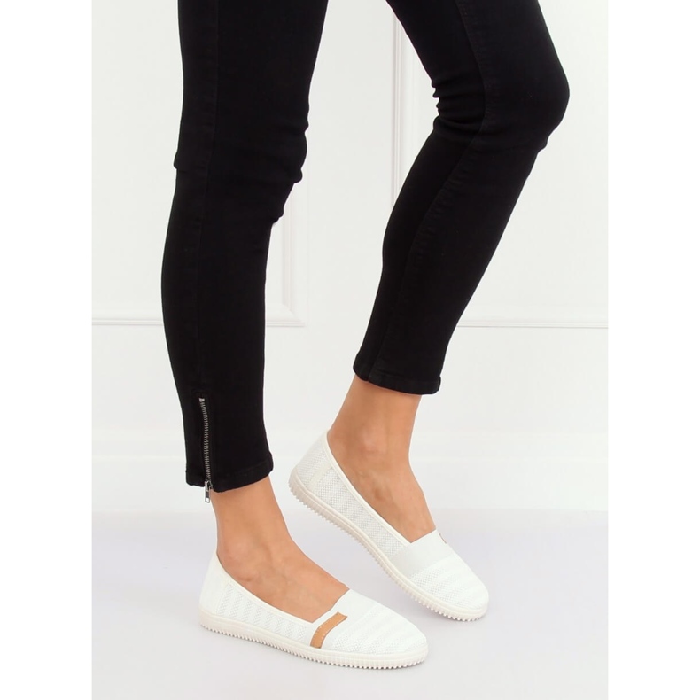 Vita ballerinor för kvinnor XJ-2959 Vit 2