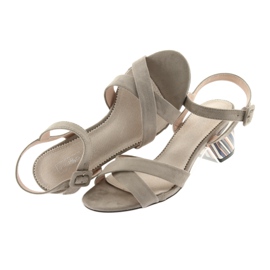 Dekorativ sandalklack Filippo 818 beige 5