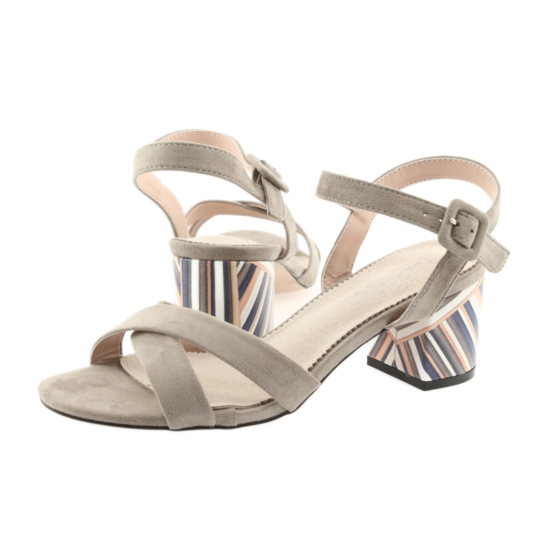 Dekorativ sandalklack Filippo 818 beige 4