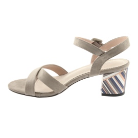 Dekorativ sandalklack Filippo 818 beige 2