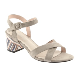 Dekorativ sandalklack Filippo 818 beige 1