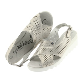 Gyllene damsandaler på kilen Filippo 729 4