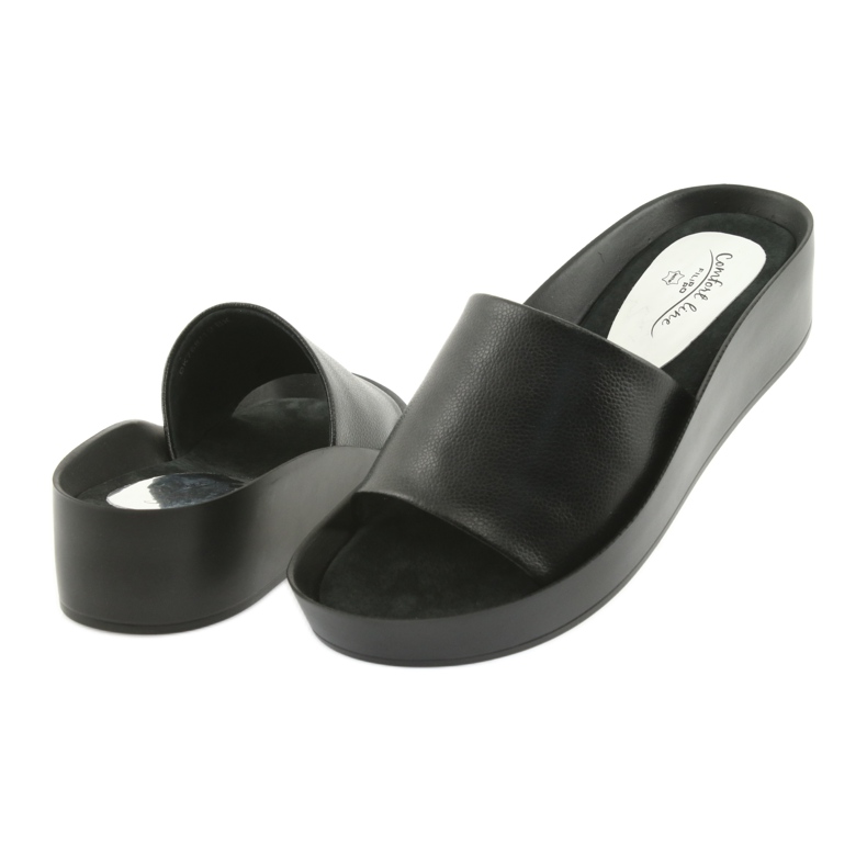 Svarta profilerade tofflor Filippo 768 4