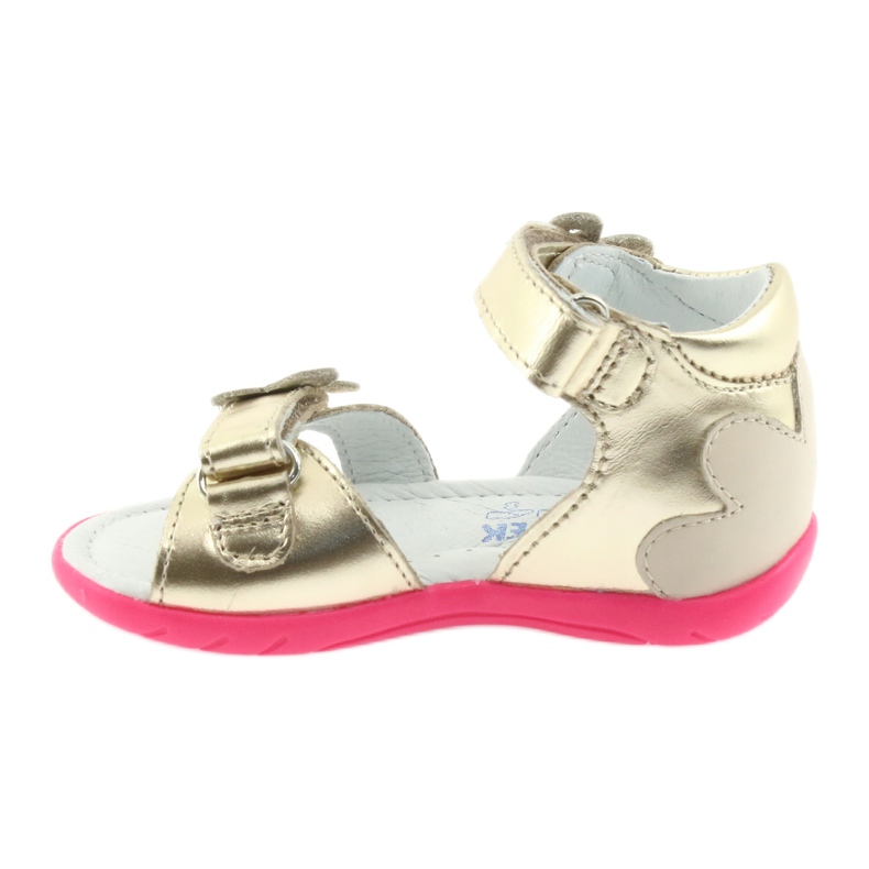 Bartek Läderflickor 'lädersandaler med en fjäril 51569 Zlotys gyllene 2