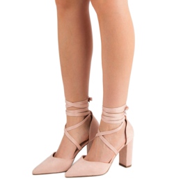 Seastar Bundna pumpar i Spitz rosa 1