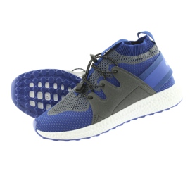 Befado barnskor 516Y029 blå grå 5