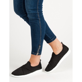 Ideal Shoes Slip-on sportskor svart 2