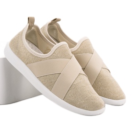 Ideal Shoes Slip-on sportskor brun 1