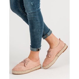 Small Swan Openwork Mocka Brogues rosa 2