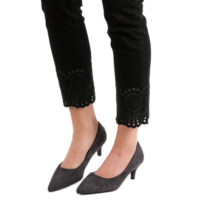 Nio Nio Låggrå höga klackar 2