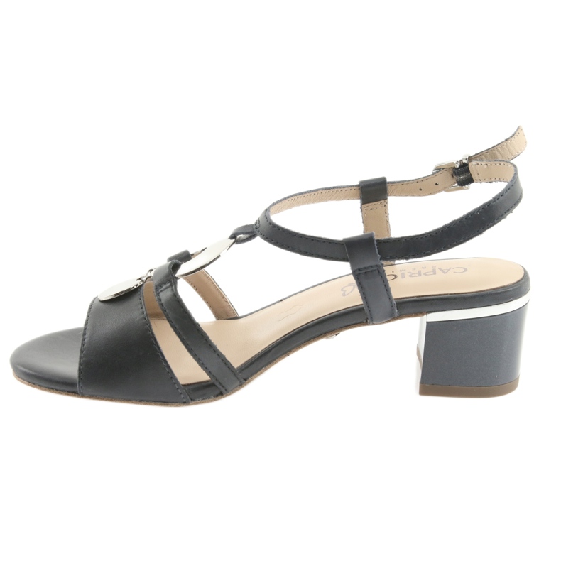 Sandaler med dekorationen Caprice 28211 marinblå grå 2