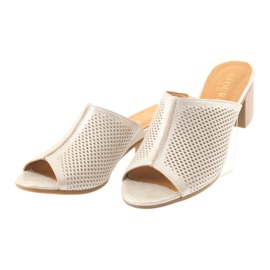 Badura 5311 guld tofflor för kvinnor mångfärgad 3