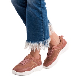 SHELOVET Trendiga sneakers rosa 2