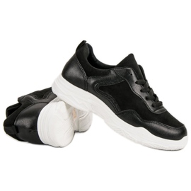 SHELOVET Trendiga sneakers svart 1