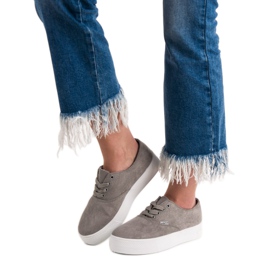 SHELOVET Trendiga grå sneakers 2