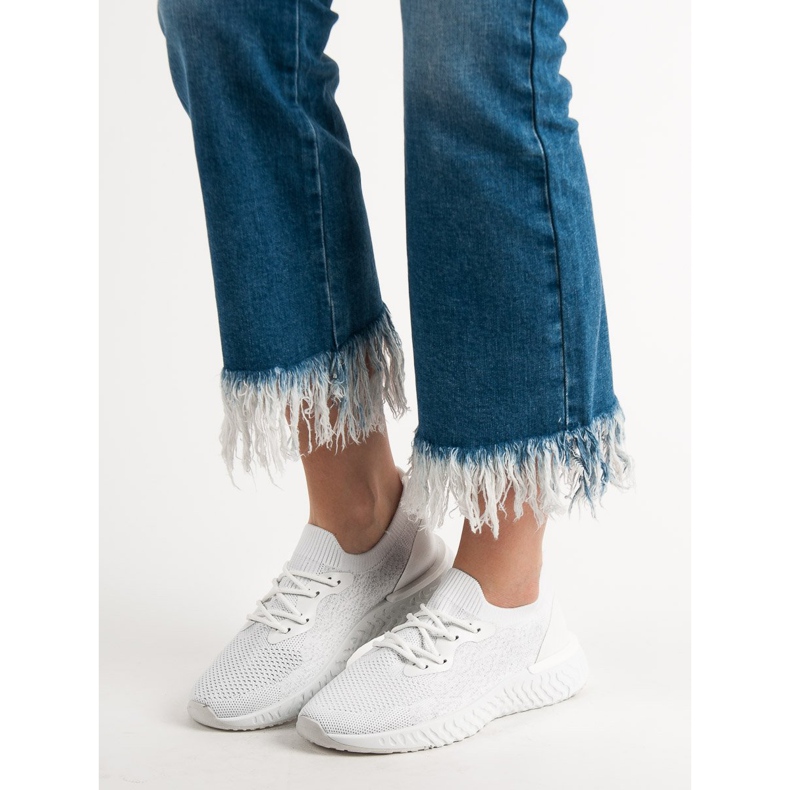 SHELOVET Textil sportskor vit 1