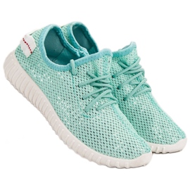 SHELOVET Slip-on skor med paljetter grön 1