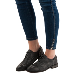 Primavera Brogues med strass grå 2