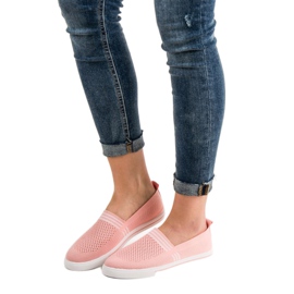 SHELOVET Textil sneakers rosa 2