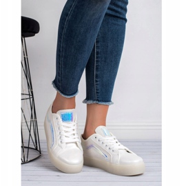 SHELOVET Casual damskor vit 2