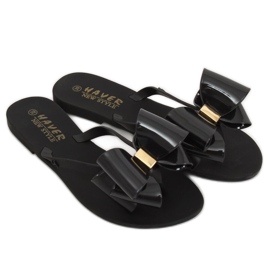 Svart KM104 Svart Meliski flip-flops 2