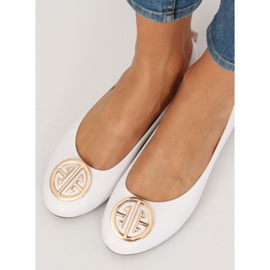 Vita ballerinor för kvinnor VS-660 Vit 2