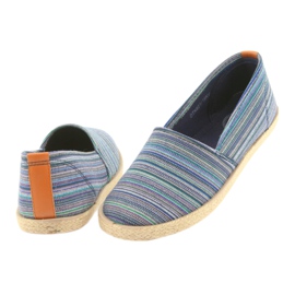 McKey 821 Espadrilles brun blå grön marinblå 4