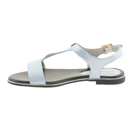 M.Daszyński Sandaler blå pärla Daszyński MR1583-7 2