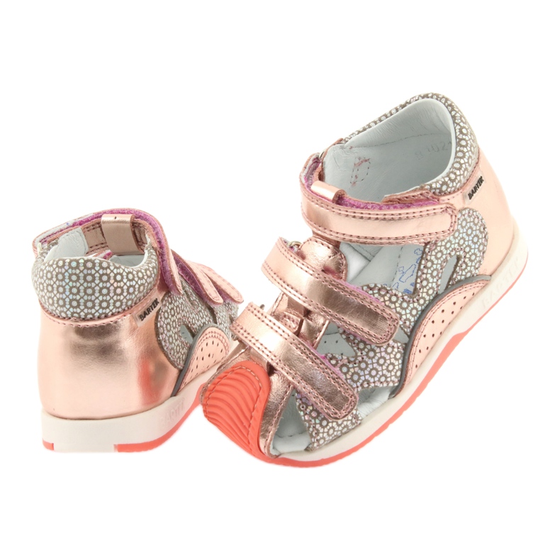 Bartek 81021 sandaler roséguld orange grå rosa 4