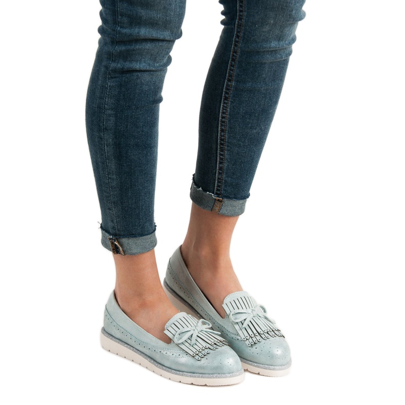 Balada Blå loafers för kvinnor 2