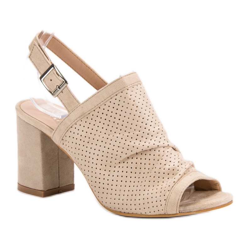 Sixth Sense Openwork sandaler på en bar brun 1