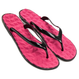 SHELOVET Gummi flip-flops rosa 1