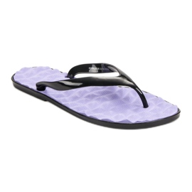 SHELOVET Gummi flip-flops purpur 1